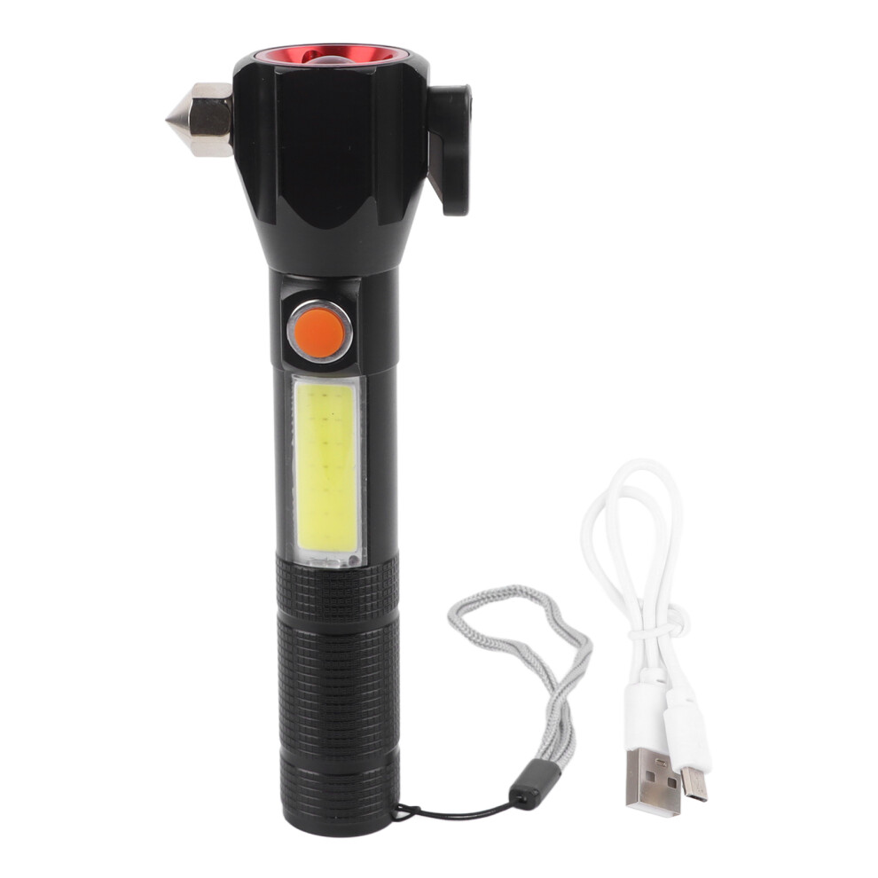 LED Flashlight Explosion Proof Rechargeable High Brightness Multifunctional Car Hammer Flashlight fo-image-OPC-PMHCWTW-NEW