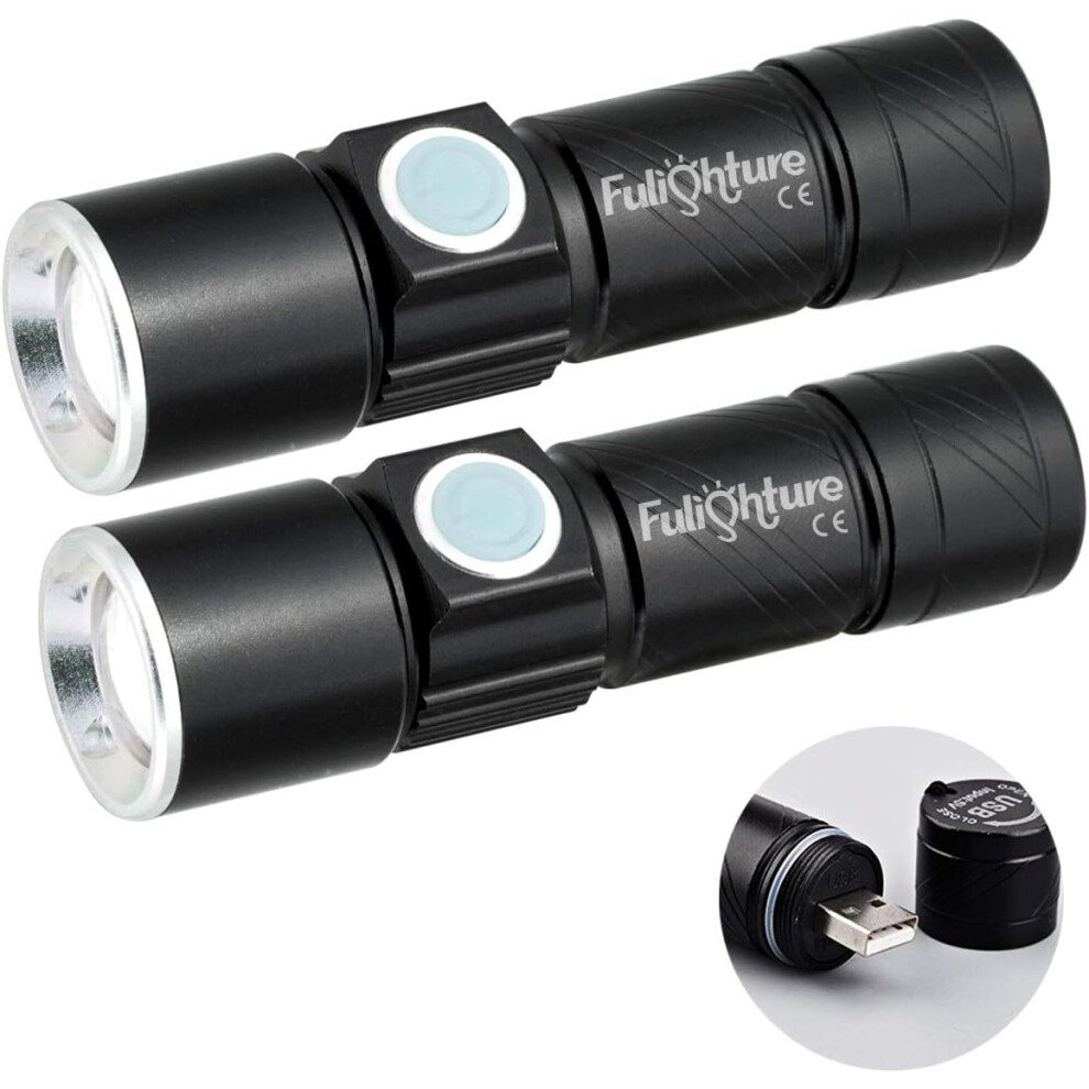 Pocket Torches, LED Torch, USB Port, Direct Charging, 3 Modes 350 Lumens, Adjustable Focus, Portable-image-OPC-PMHCWZ5-NEW
