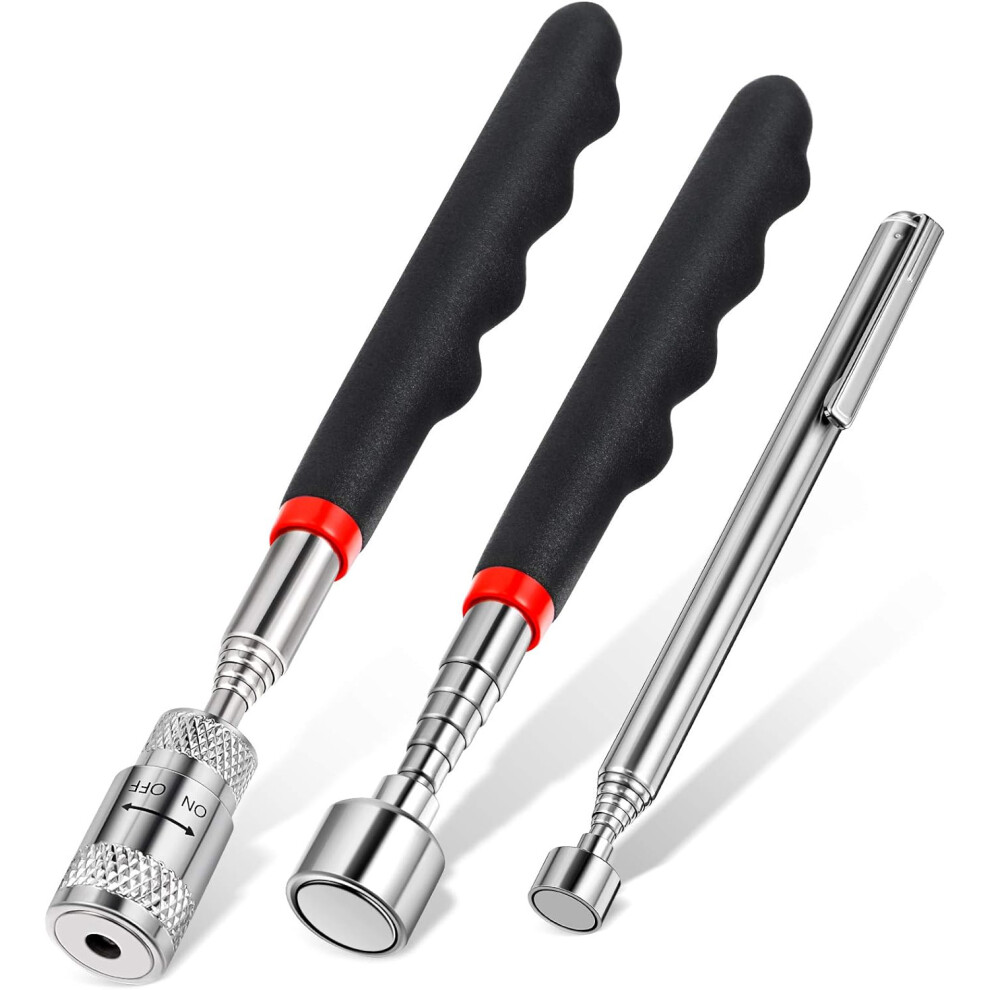 3 Pieces Telescoping Magnet Pickup Tools Include 8 Lb Led Light Magnet Pickup And Magnetic Stick Gad 9183899298343
