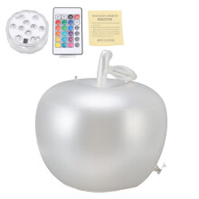 Inflatable Apple LED Light Up Ball PVC LED Glowing Balls 16 Colors Changing Remote Control Light for