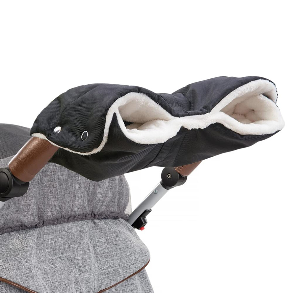 Stroller hand warmer, stroller gloves, hand muff with fleece inside, stroller muff, breathable, wate