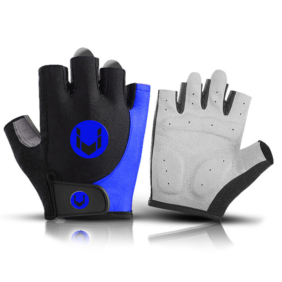 Half Finger Sports Cycling Bike Gloves,Shock-Absorbing Anti-Slip Breathable Road Biking Gloves for M