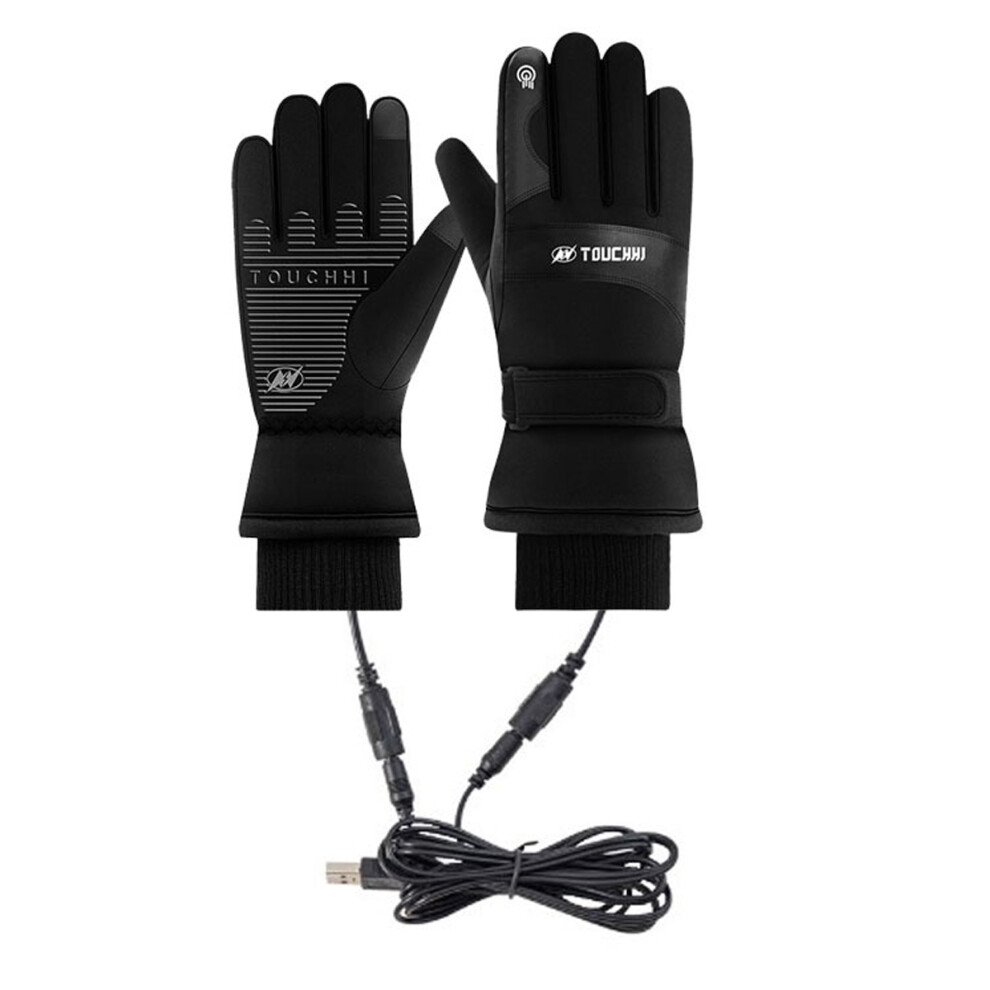 Heated Gloves, Electrically Heated Gloves | USB Touchscreen Winter Gloves | Thermal Gloves with Elas