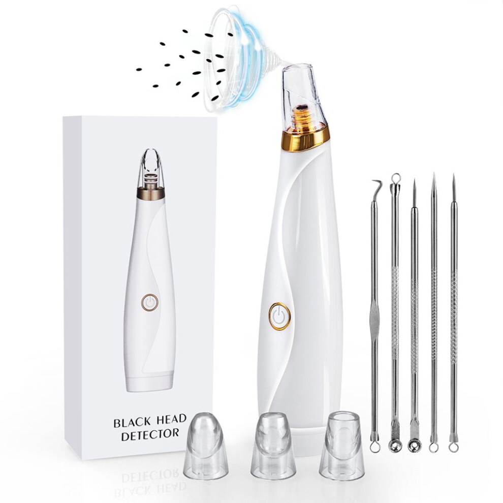 Blackhead Remover Pore Vacuum Pimple Extractor with Curved Blackhead Needle Kit Acne Removal Kit