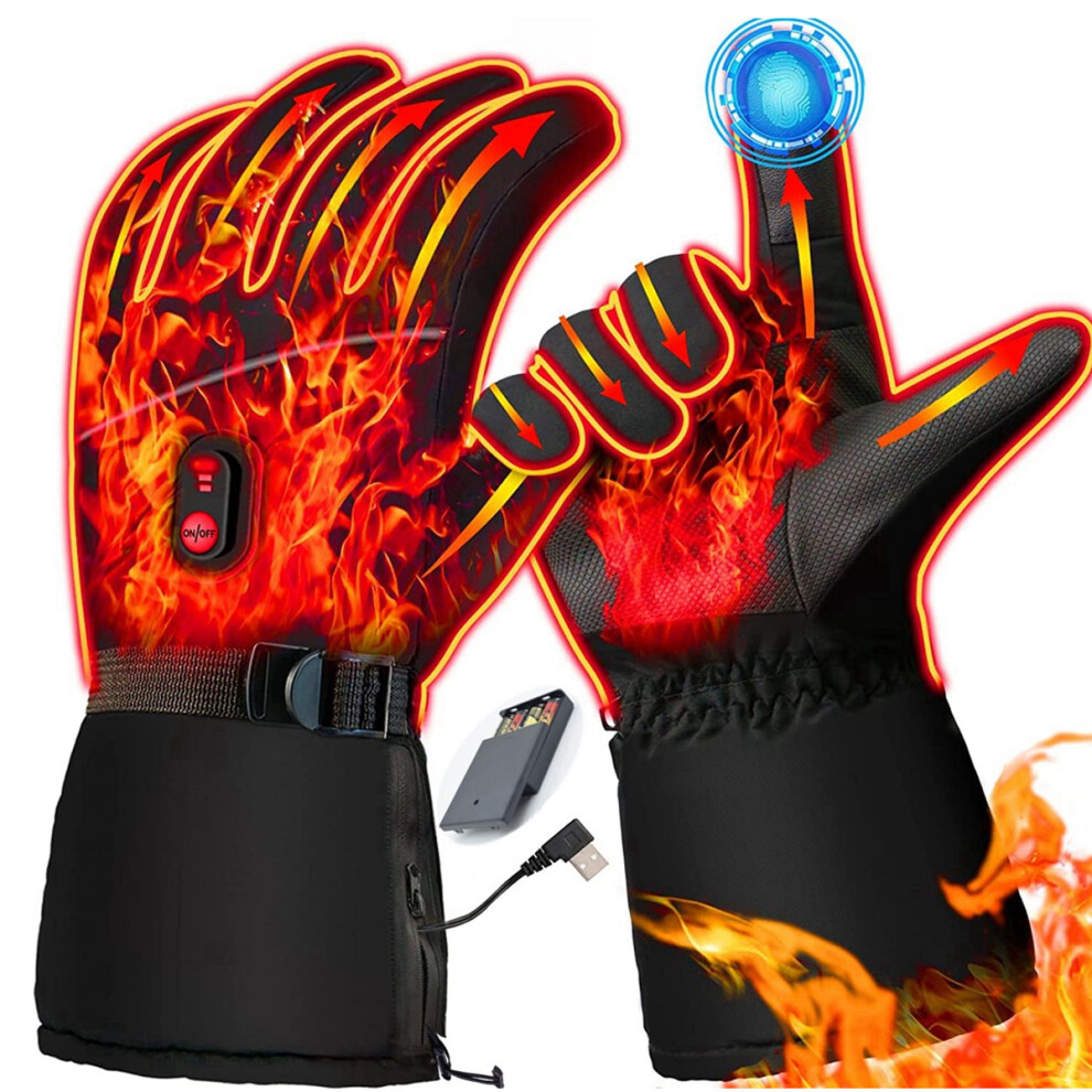 Heated Gloves for Men Women,Electric Heated Gloves Camping Hand Warmers Winter Warm Touchscreen Glov
