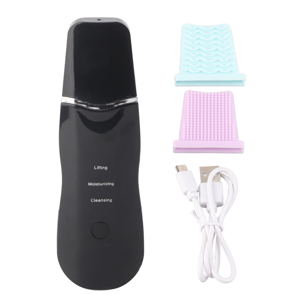Skin Scrubber Machine 3 Modes Blackhead Removal USB Rechargeable Facial Pore Cleansing Spatula
