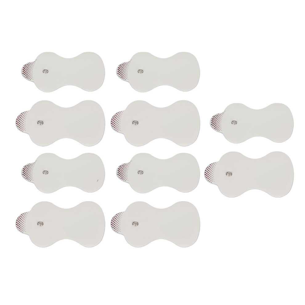 10pcs Self Adhesive Electrode Pad Gourd Shaped Replacement Electrode Patch for Electrotherapy