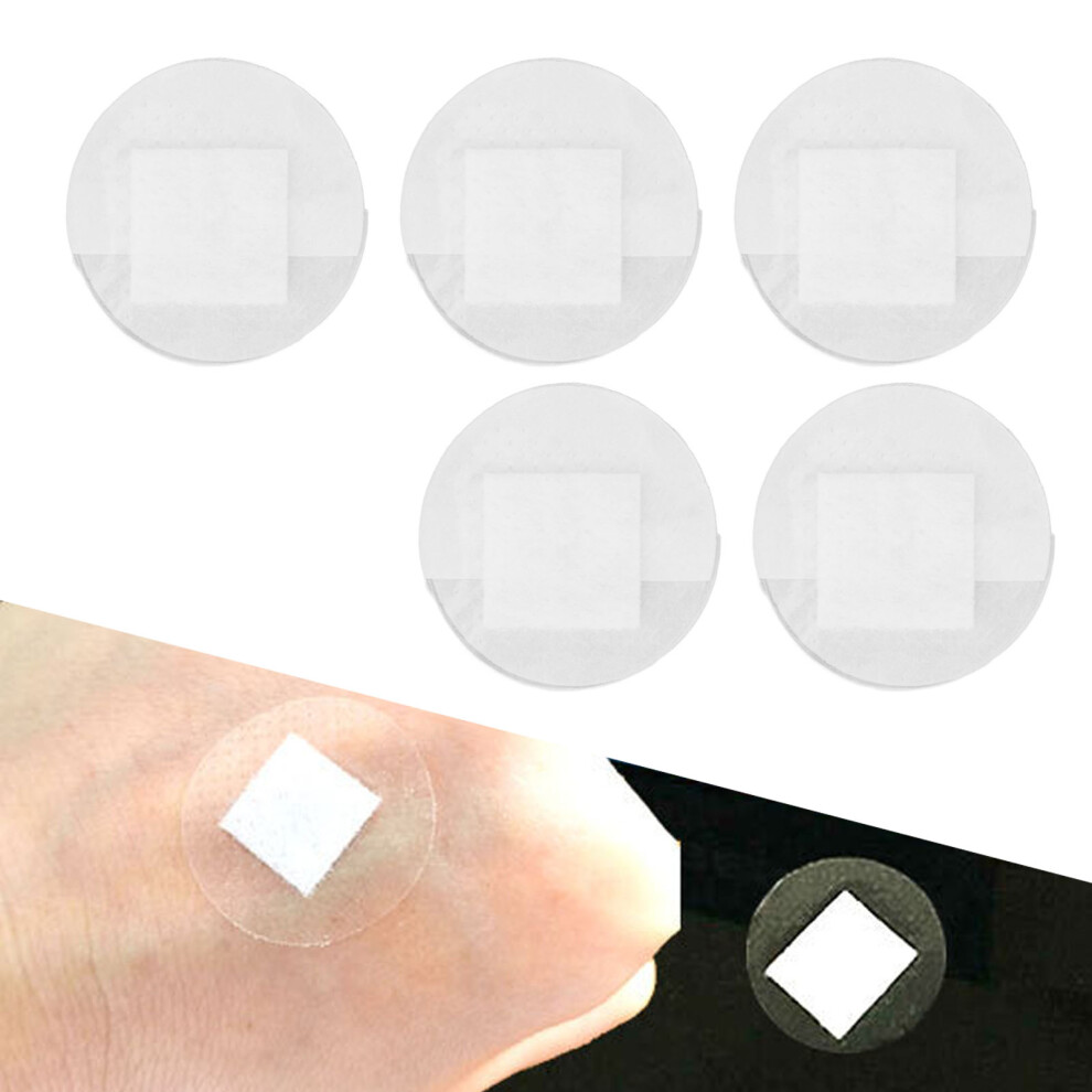 100 Count Clear Adhesive Spot Bandage Waterproof Wound Care Round Sheer Spot Bandage for Minor Cuts
