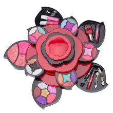 All in Makeup Kits for Teens Flower Pallete for Girls 3 Tiers Cosplay, 20x10x20cm