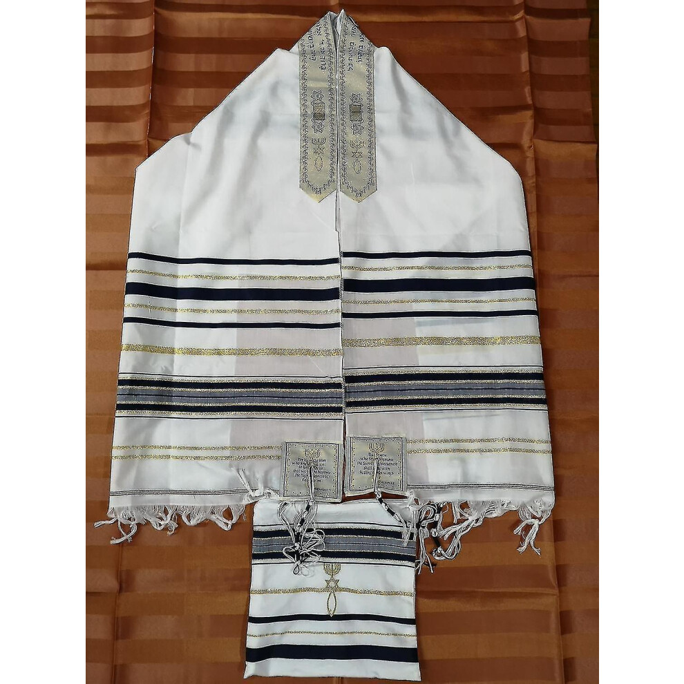 Jewish Tallit Talit Prayer Shawl & Talis Bag