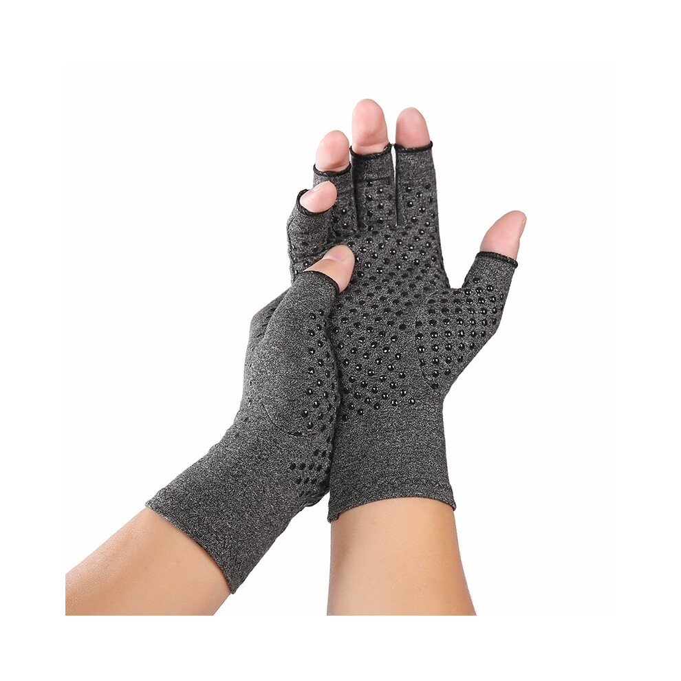 Grey Compression Gloves For Arthritis/Carpal Tunnel/Rheumatism/Arthritis Pain Relief, 7X19cm