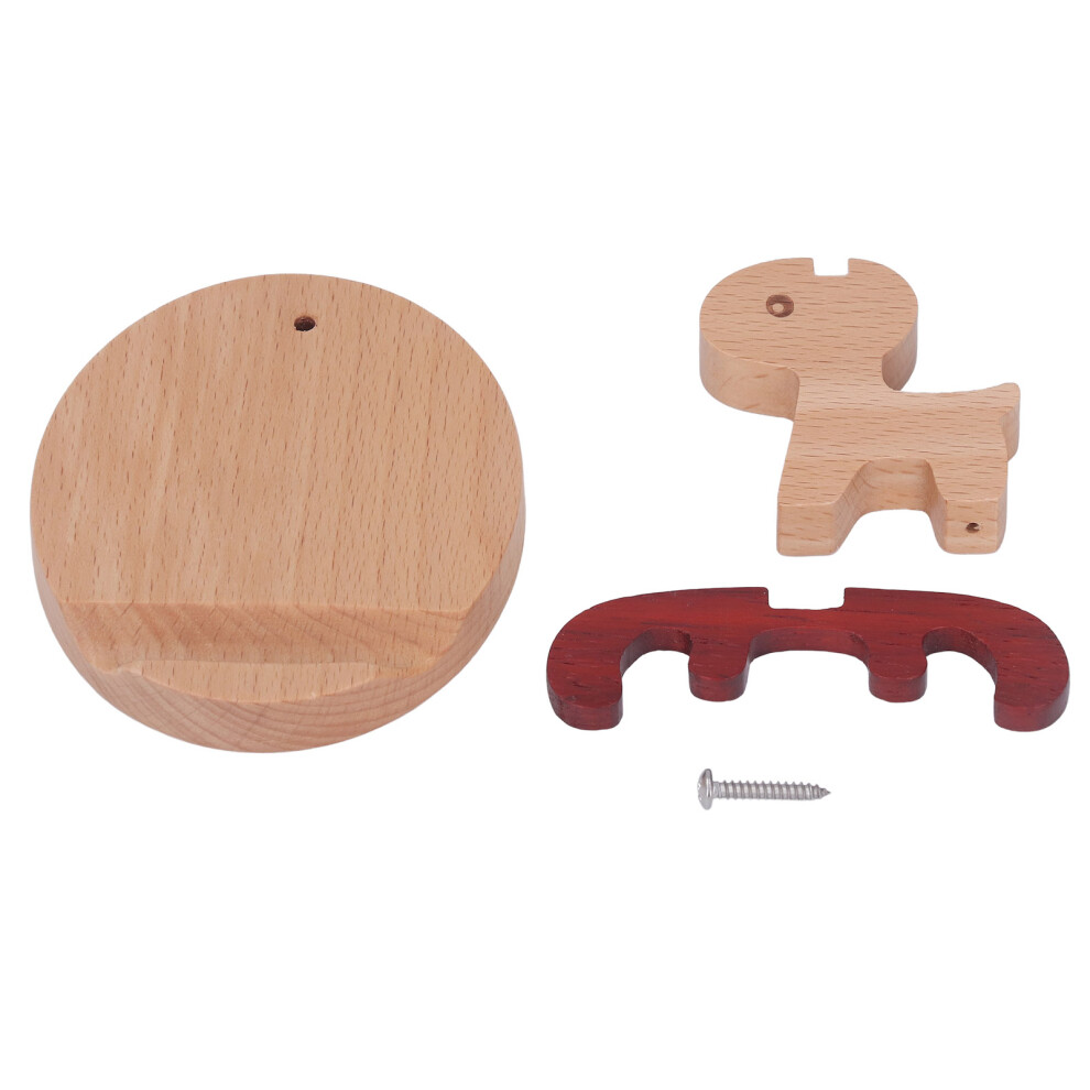 2 Sets Cellphone Stand Deer Shaped Multifunctional Wooden Desk Mobile Phone Stand Desktop Decoration 9183899434666