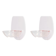 2Pcs Shower Wine Holder Transparent Plastic Simple Compact Easy Mounting Wine Glass Holder for Batht
