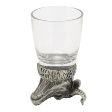 Whiskey Glass Unique Animal Head Design Funny Novelty Glass Cup for Bars Taverns Party Games Bull