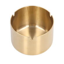Ashtray Stainless Steel Thick Plating Copper Color Household Dust Collector Decoration