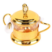 Nordic Style Calla Lily Sugar Bowl Vintage Sugar Jar Container Delicate Salt Shaker for Kitchen