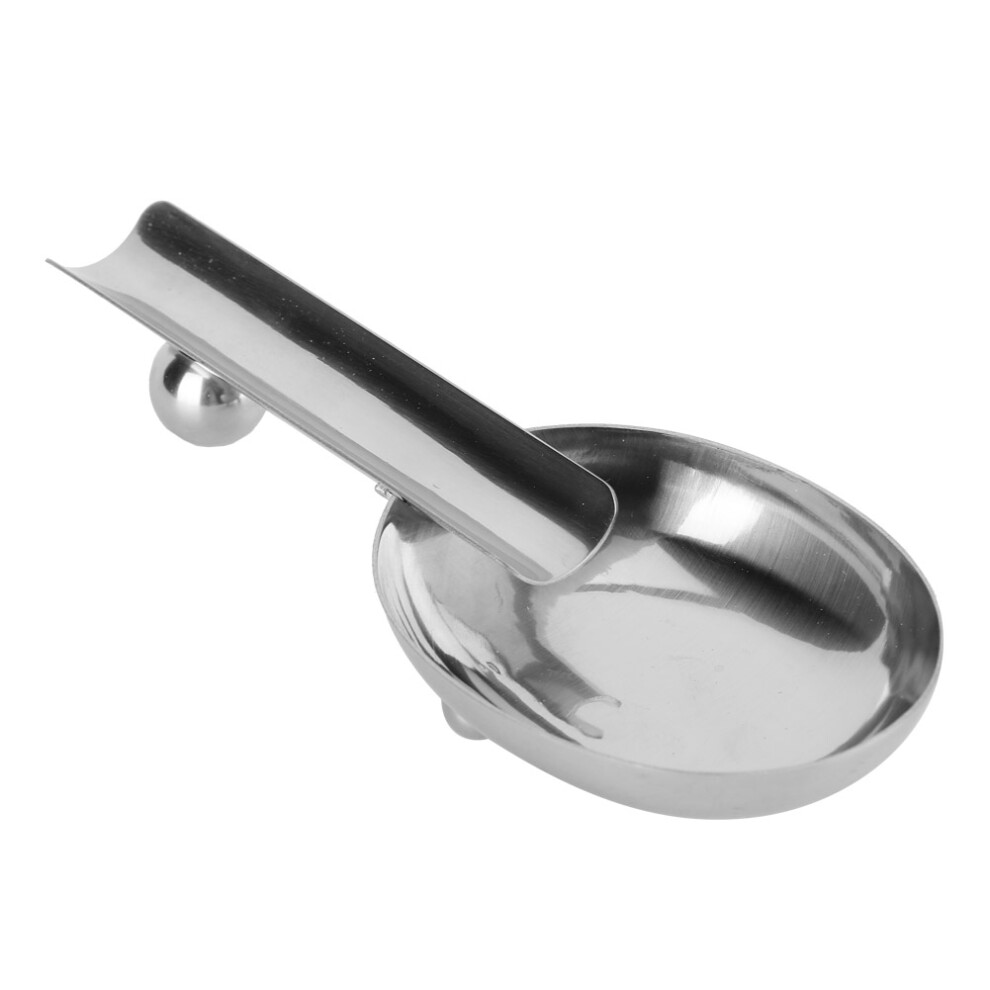 Portable Stainless Steel Single Slot Cigar Ashtray with Base Smoke Accessory