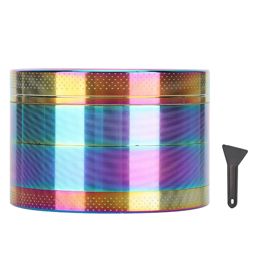 Herb Grinder Smoke Grinding Zinc Alloy Concave Cover 4 Layers Colorful Smoking Accessories 60mm