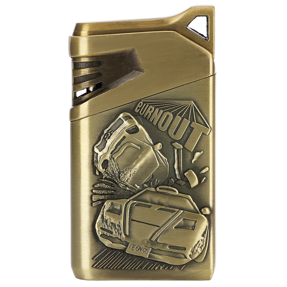 Bronze Windproof Electric Dual Arc Lighter Flameless Cigarette Lighter For Collector(Contest )