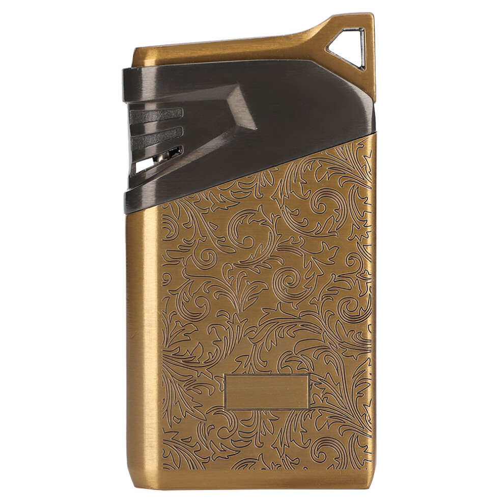 Bronze Windproof Electric Dual Arc Lighter Flameless Cigarette Lighter For Collector (Bronze)