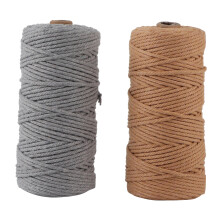100m Natural Cotton String Lace Rope Single Strand Soft Craft Thread DIY Supplies 3mm