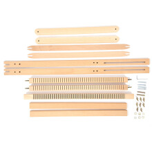 Adjustable Weaving Frame Solid Wood Blanket Scarf DIY Loom Sewing Machine