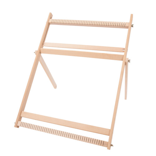 Adjustable Weaving Frame Solid Wood Blanket Scarf DIY Loom Sewing Machine 2