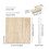 Crochet Blocking Board Professional Handcrafted Knitting Blocking Mat for Crochet Projects with 20pc 5