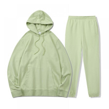 Two-piece leisure sports hooded loose sweater trousers set printed picture clothing