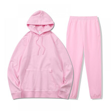 Two-piece leisure sports hooded loose sweater trousers set printed picture clothing