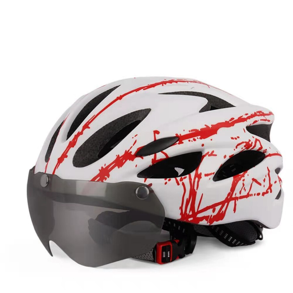 Bicycle goggles helmet men's and women's mountain bike bicycle electric bicycle outdoor equipment helmet-image-OPC-PMHDKFG-NEW
