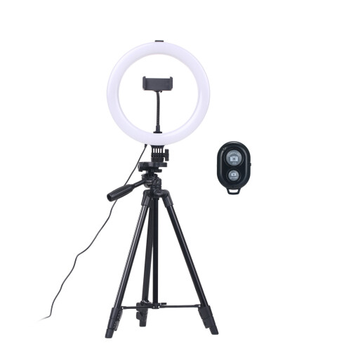 10 inch Ringlicht met Statief LED Make-up Lamp USB Dimbaar 1