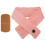 (Rose) Sciarpa Riscaldata USB 3 Livelli Rosa 1