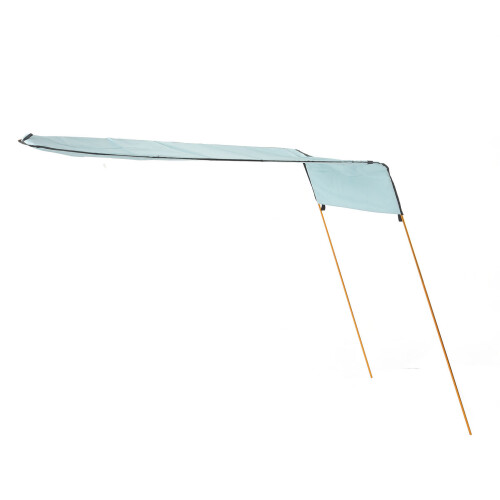 Portable Canoe Shade Canopy in Light Blue Easy Assembly 80in Width