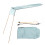 Portable Canoe Shade Canopy in Light Blue Easy Assembly 80in Width 2
