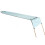 Portable Canoe Shade Canopy in Light Blue Easy Assembly 80in Width 10