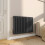 AICA (Anthracite, 600x804mm) Modern designer Curved Panel 2 Column Radiator 1