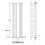 AICA (Anthracite, 1800x499mm) Vertical Radiator with Mirror 5
