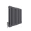 AICA (Anthracite, 600x624mm) Modern designer Curved Panel 2 Column Radiator 2