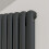 AICA (Anthracite, 600x624mm) Modern designer Curved Panel 2 Column Radiator 3