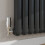 AICA (Anthracite, 600x624mm) Modern designer Curved Panel 2 Column Radiator 4