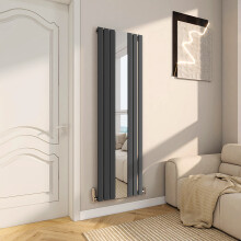 (Anthracite, 1800x535mm) Vertical Radiator with Mirror