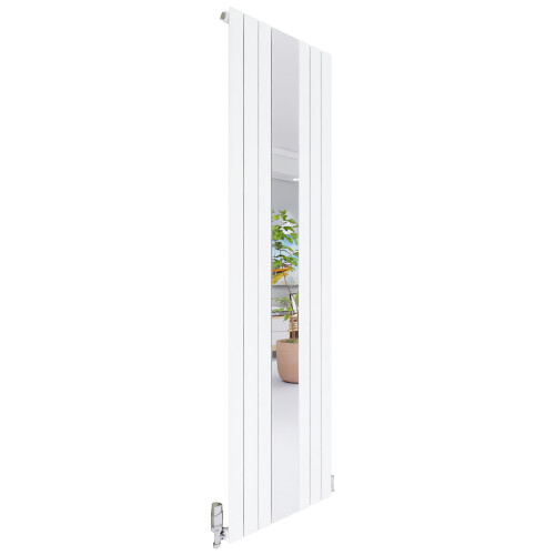 AICA (White, 1800x535mm) Vertical Radiator with Mirror 1