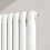AICA (White, 1800x384mm) Modern designer Curved Panel 2 Column Radiator 3