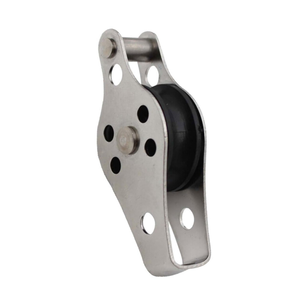 Pulley Wheel Stainless Steel Boat Pulley Nylon Rope Waterproof Corrosion-Resistant Tackle Puller Lift Tools 9105992802630