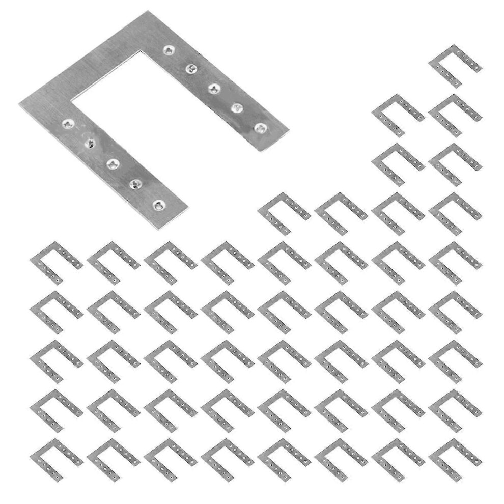 Kikidex (As Show, One Size) 50Pcs Solar Panel Pv Grounding Clip Washer Spacer 42X50mm