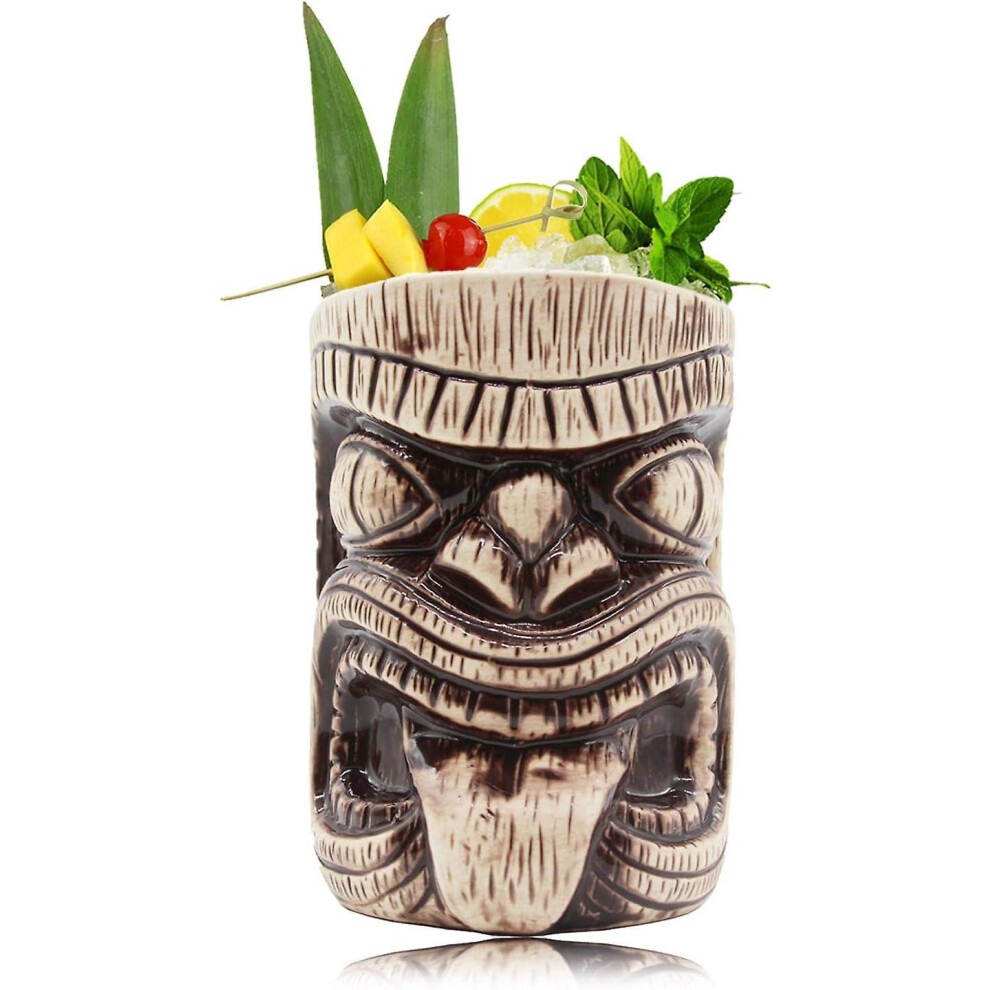 Kikidex (As Show, One Size) Tiki Mug 15 Oz/450 Ml, Suitable For Mai Tai, Punch, Pina Colada And Tropical Bar Drinks Tiki 0036