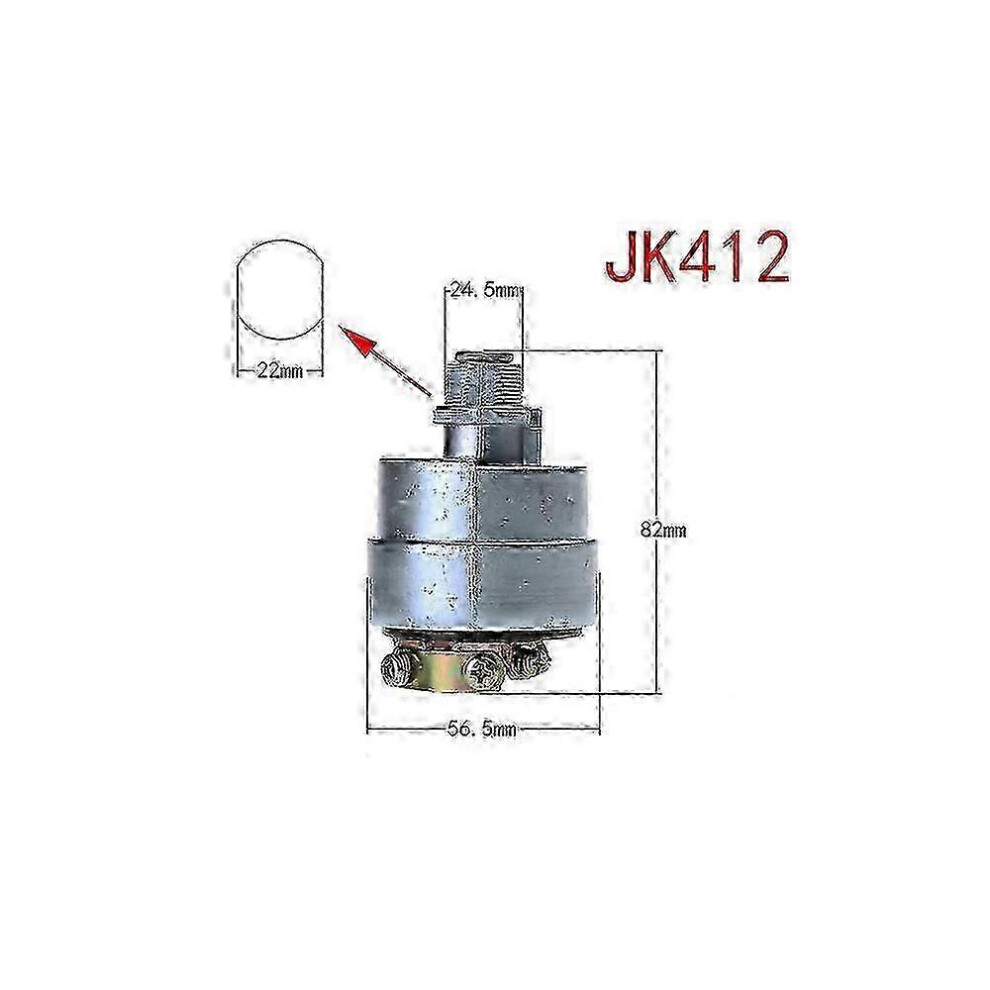 Kikidex (As Show, Jk412) Jk406c & Jk412 Engine Preheat Ignition Switch For Trucks And Vehicles