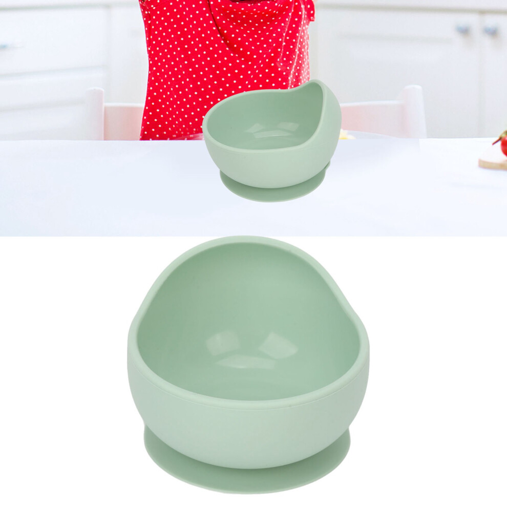 Green Elderly Silicone Suction Bowl, Safe Soft Tableware, 250Ml