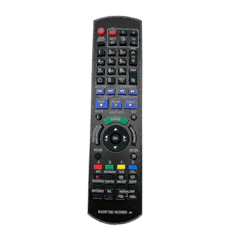 Kikidex (As Show, One Size) Remote Control Compatible With Certain Panasonic Blu-Ray Disc Dvd Recorders